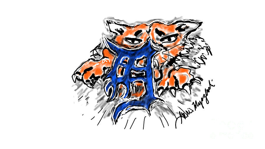 Detroit Tigers Logo Digital Art