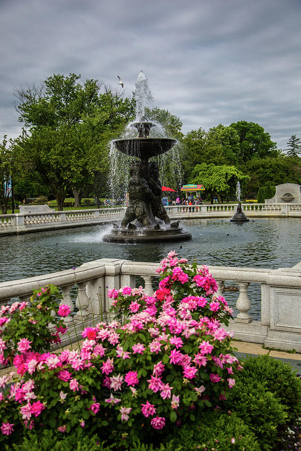 Detroit Zoo Fountain Photograph by Melvin Busch - Pixels