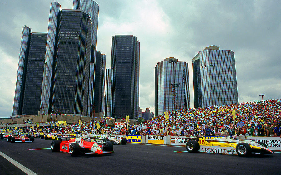 Detroits First Grand Prix Photograph by Mike Flynn