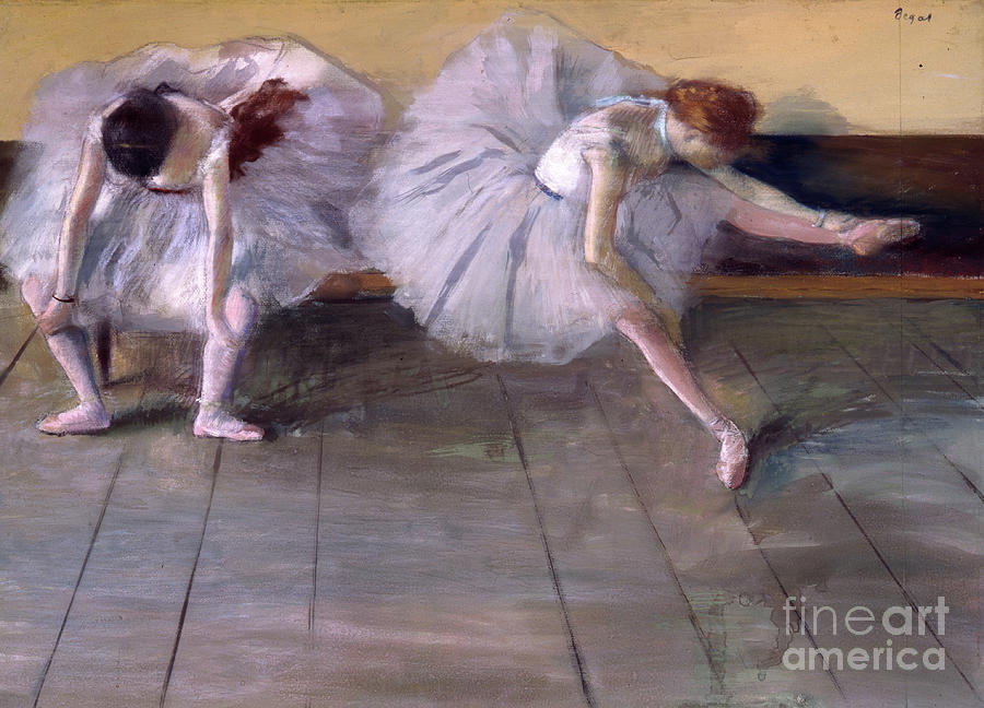 Deux danseuses Painting by Edgar Degas