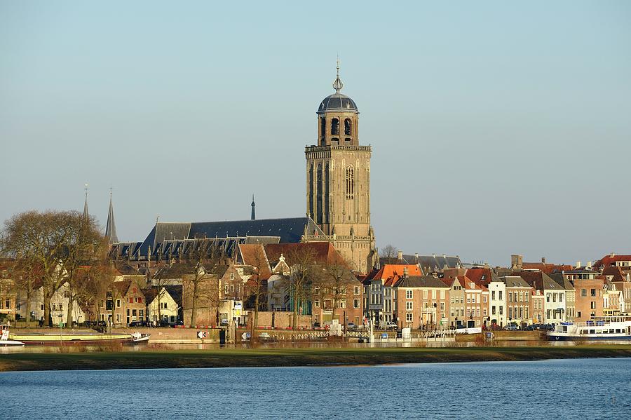 Deventer with the Great Church or St. Lebuinus Church Photograph by Merijn Van der Vliet