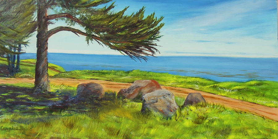 Devereux Beach Access  Painting by Jeffrey Campbell