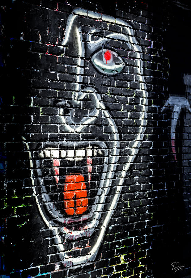 Devil Face Graffiti Photograph by Endre Balogh