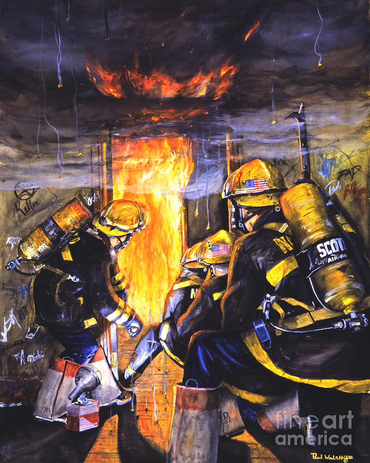 Firefighting Painting - Devils Doorway by Paul Walsh
