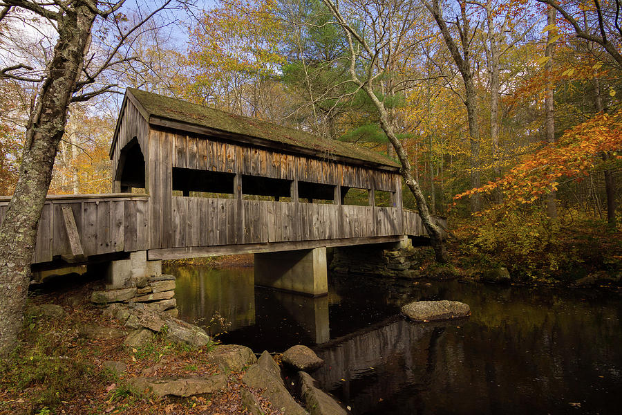 Devils Hopyard Covered Bridge Photograph by Kirkodd Photography Of New England