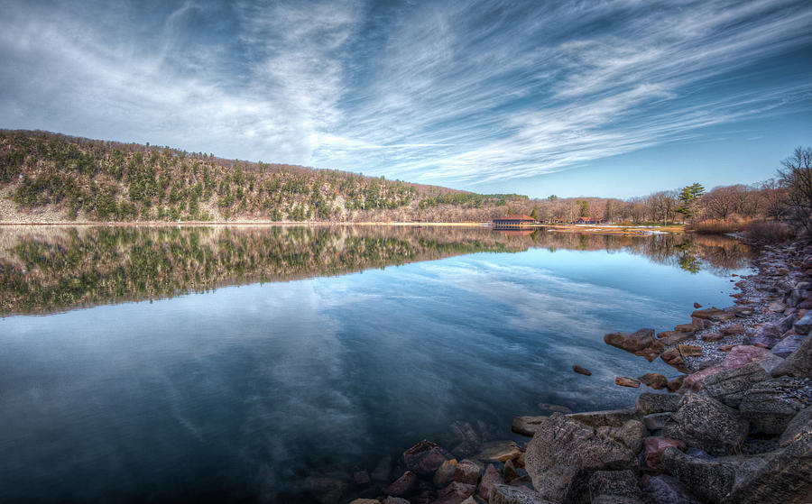 Devils Lake Photograph by Brad Bellisle