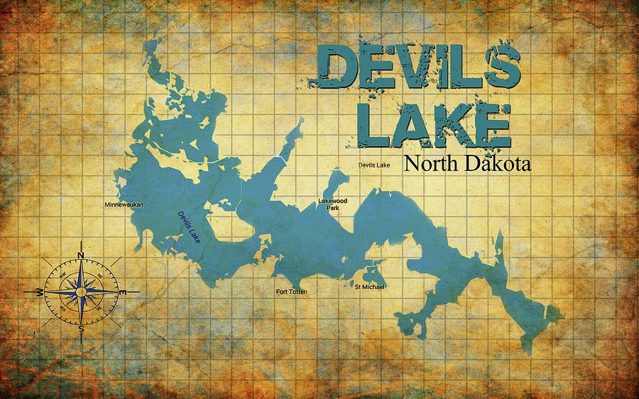 Devils Lake North Dakota Digital Art by Greg Sharpe