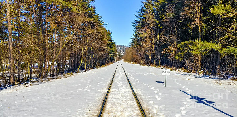 Landscape Photograph - Devils Lake Railroad by Ricky L Jones Landscape Photograph - Devils Lake Railroad by Ricky L Jones
