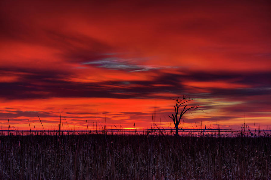 Devils Lake Sunrise Photograph by Peter Herman