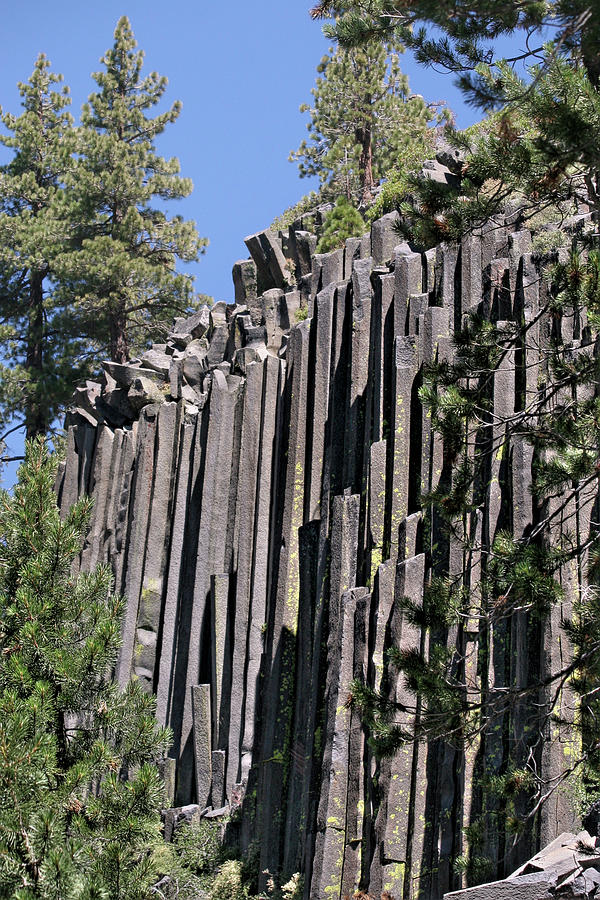 Devils Postpile National Monument - Mammoth Lakes - east California Photograph by Alexandra Till
