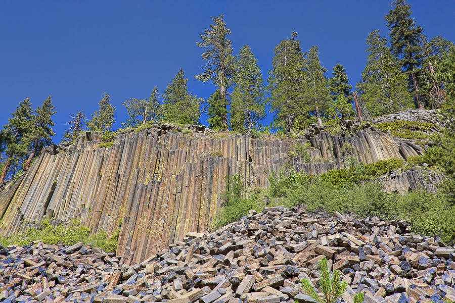Devils Postpile wide view 2 Photograph by Kelley King