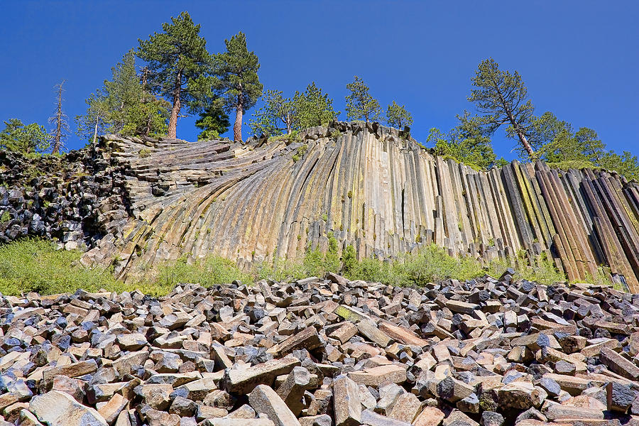 Devils Postpile wide view Photograph by Kelley King