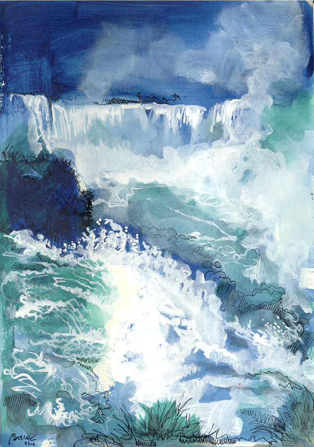 Devils Throat Fall Painting by Lilian Barac Devils Throat Fall Painting by Lilian Barac