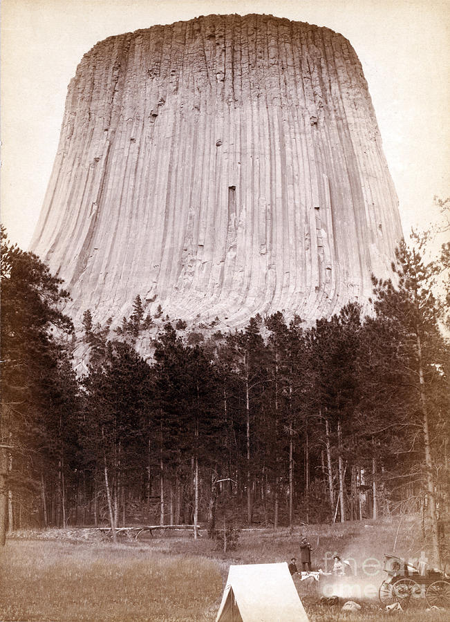 Devils Tower, 1887 Photograph by Science Source