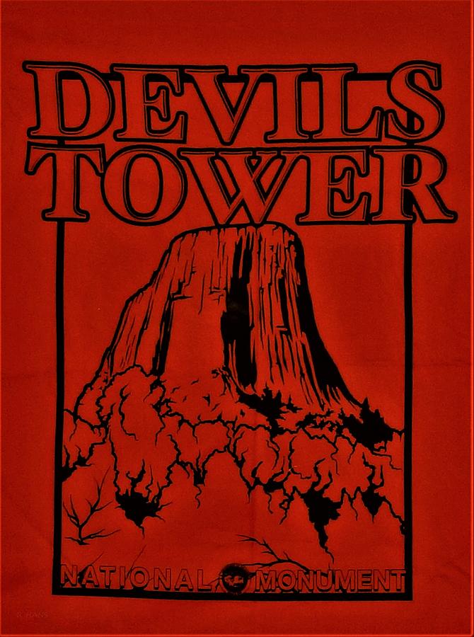Devils Tower Banner Photograph by Rob Hans
