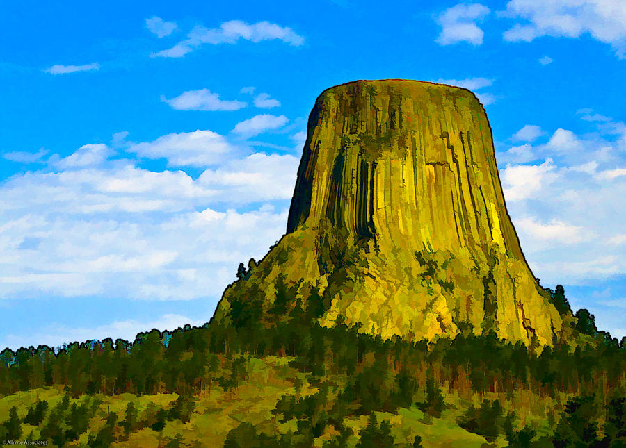 Devils Tower Digital Art by Ches Black