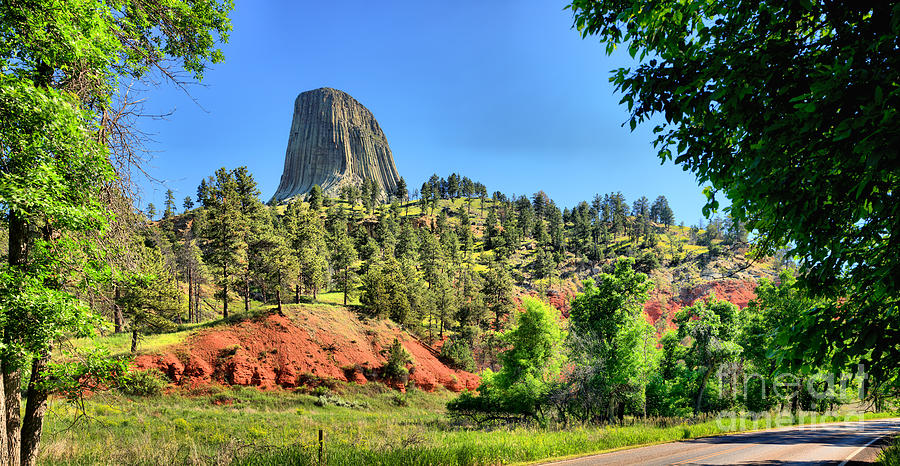 Devils Tower Landscape Photograph by Adam Jewell