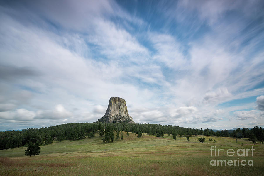 Devils Tower Long Exposure  Photograph by Michael Ver Sprill