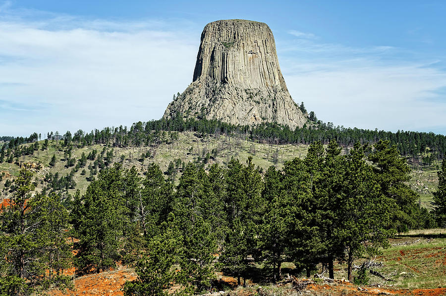 Devils Tower National Monument Wyoming  -  DEVTOW002 Photograph by Frank J Benz