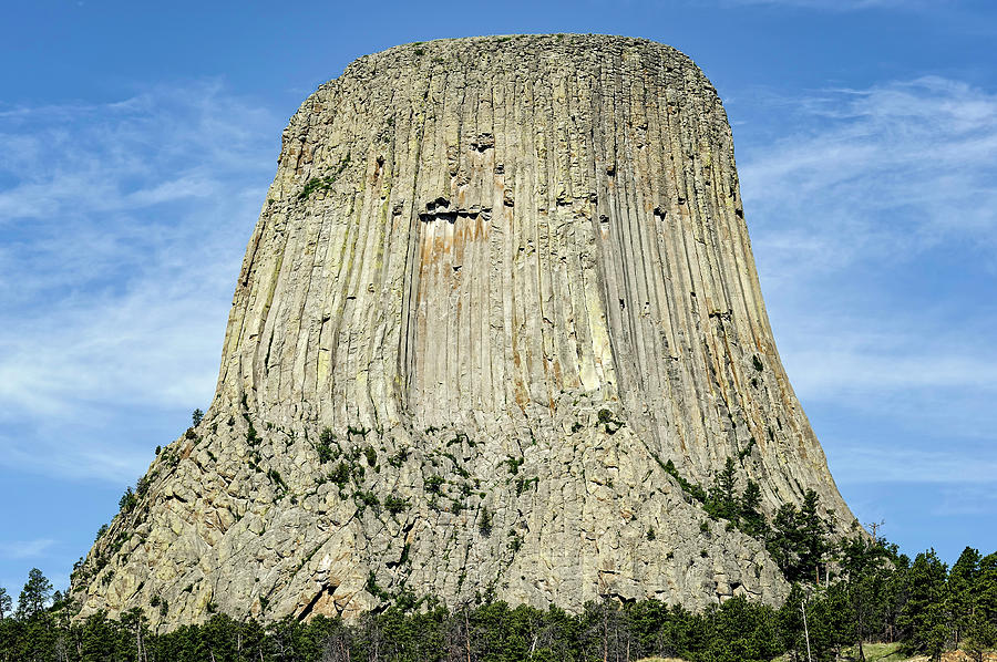 Devils Tower National Monument Wyoming  -  DEVTOW005 Photograph by Frank J Benz