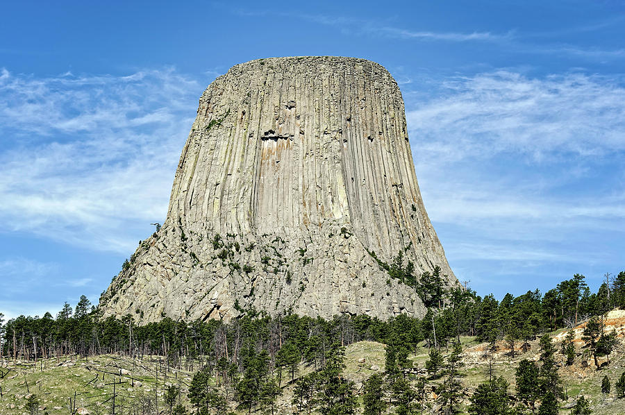 Devils Tower National Monument Wyoming  -  DEVTOW006 Photograph by Frank J Benz