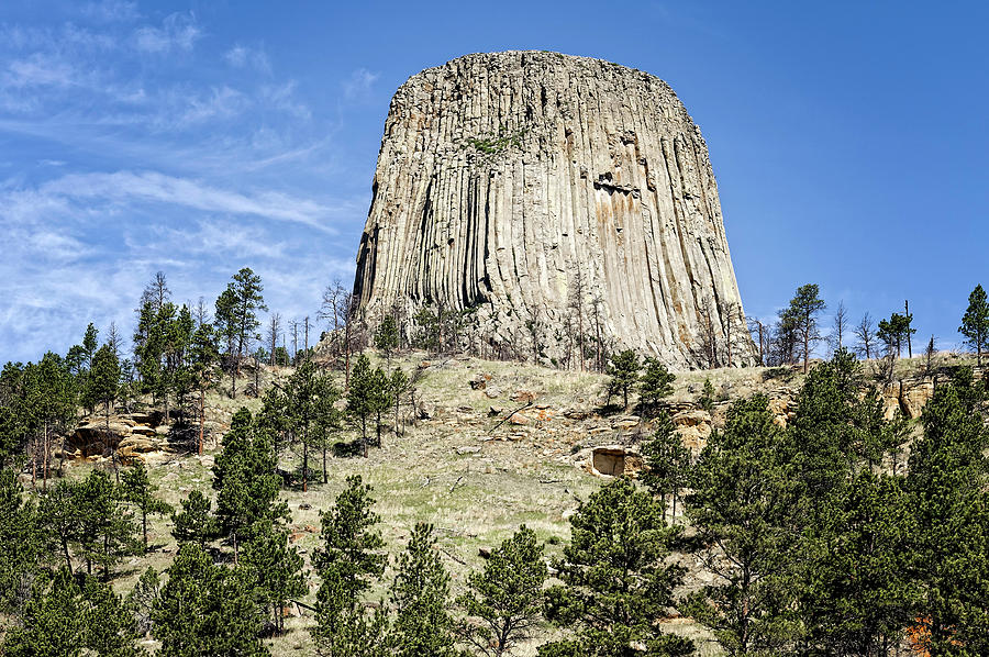 Devils Tower National Monument Wyoming  -  DEVTOW007 Photograph by Frank J Benz