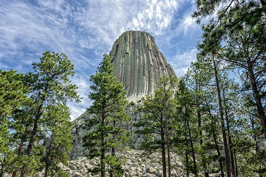 Devils Tower National Monument Wyoming  -  DEVTOW008 Photograph by Frank J Benz