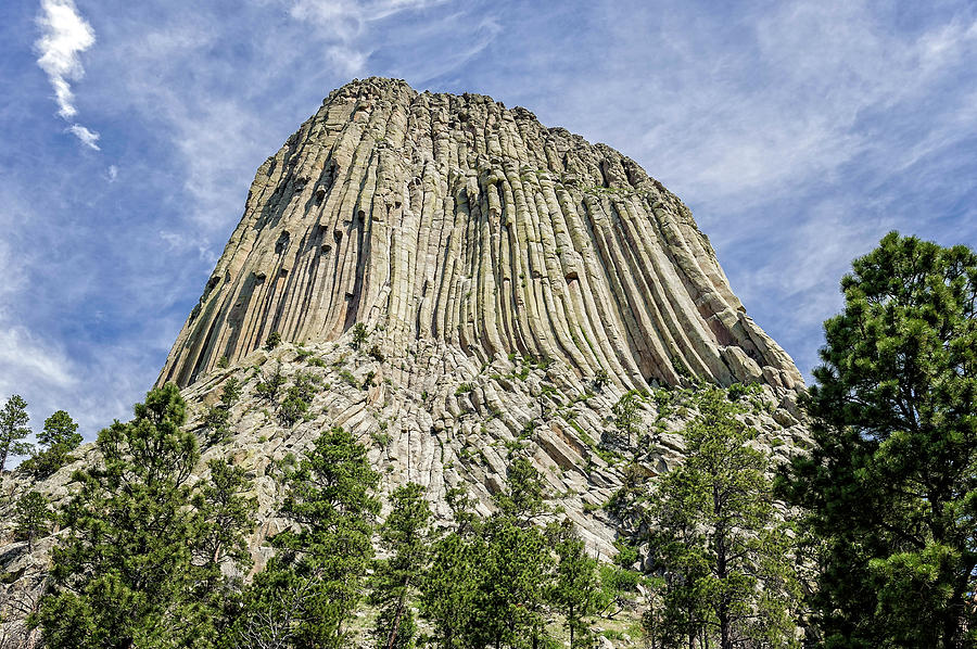 Devils Tower National Monument Wyoming  -  DEVTOW010 Photograph by Frank J Benz