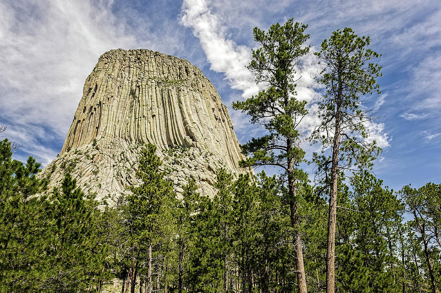 Devils Tower National Monument Wyoming  -  DEVTOW011 Photograph by Frank J Benz