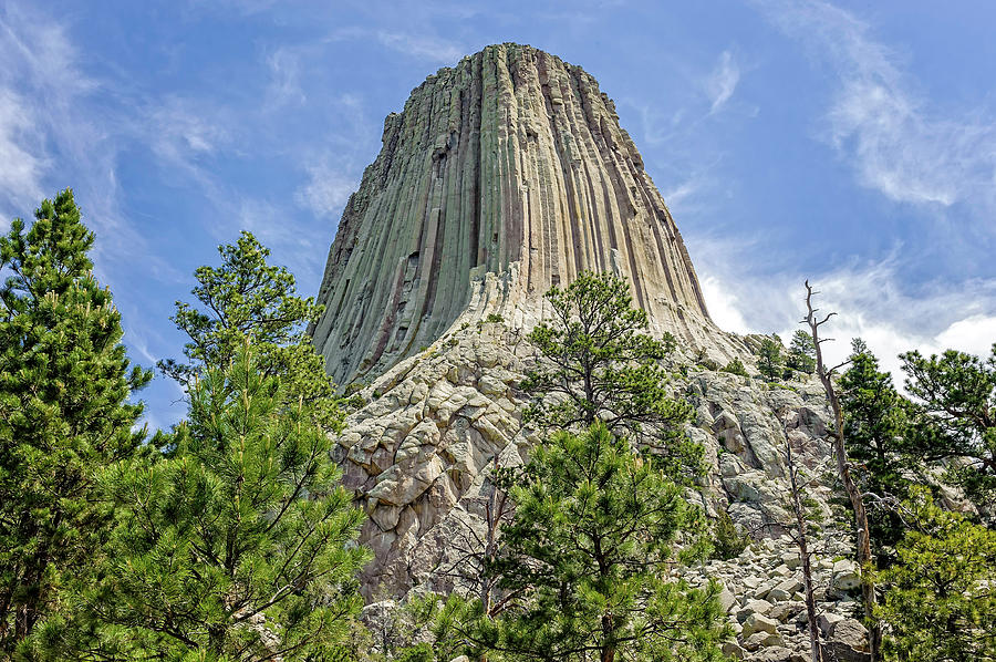 Devils Tower National Monument Wyoming  -  DEVTOW015 Photograph by Frank J Benz