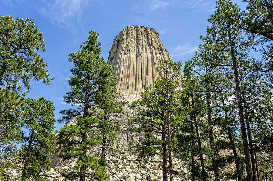 Devils Tower National Monument Wyoming  -  DEVTOW017 Photograph by Frank J Benz