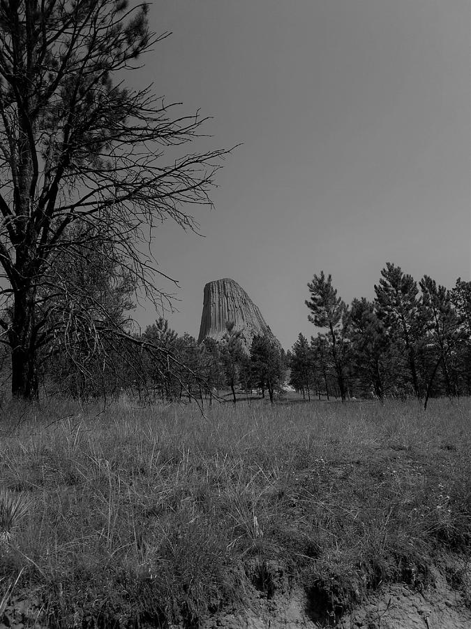 Devils Tower9 B W Photograph by Rob Hans