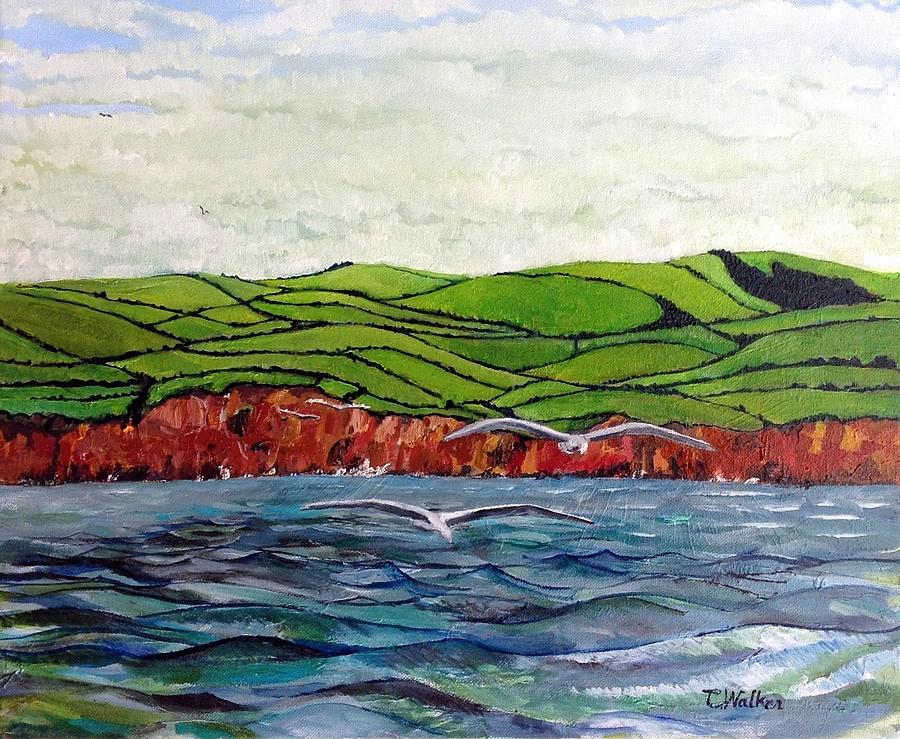 Devon Coast Painting by Chris Walker
