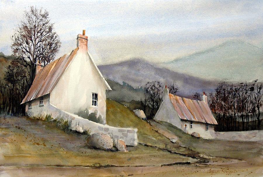 Cottage Painting - Devonshire Cottage I by Charles Rowland