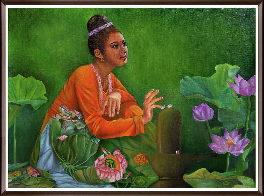 Thanksgiving Painting - Devotion by Deepak Deshmukh