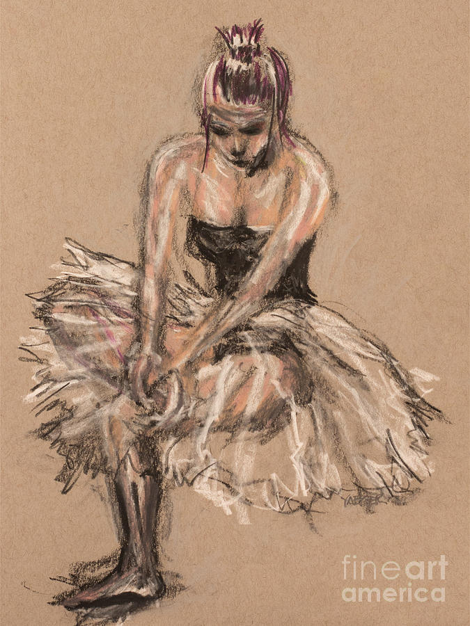 Edgar Degas Drawing - The Beautiful Dancer Study by Robert Yaeger