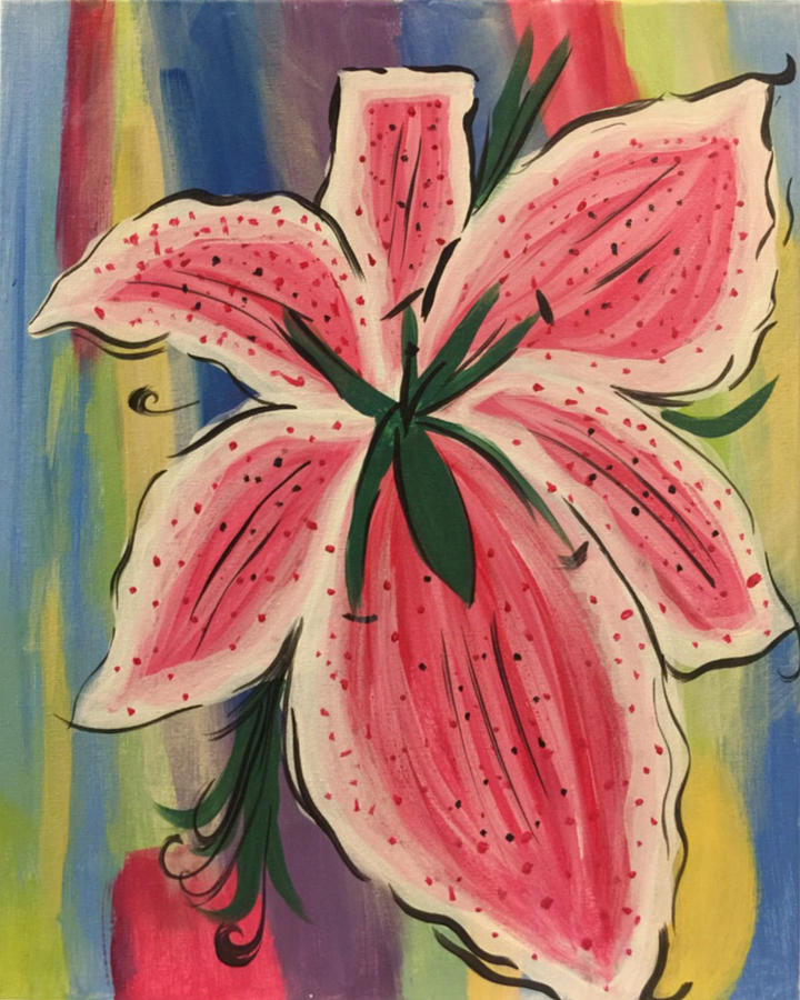 Devotion to Lilies Painting by Darrell Foster