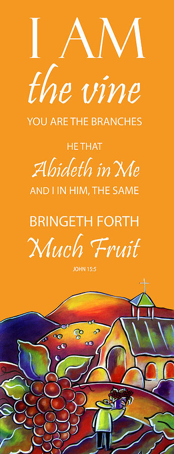 Devotional Art Banner - Scripture from John by Jan Oliver-Schultz Devotional Art Banner - Scripture from John by Jan Oliver-Schultz