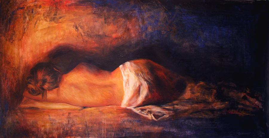 Nude Painting - Devoto by Escha Van den bogerd