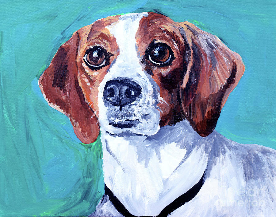 Devs Dog Painting by Deb Arndt