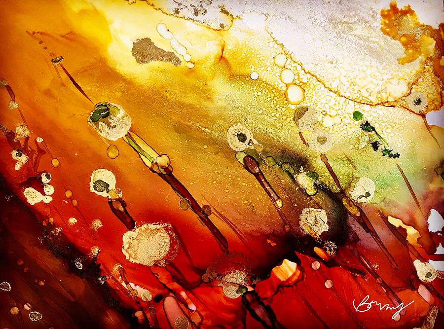 Dewdrops At Sunrise Painting by Bonny Butler
