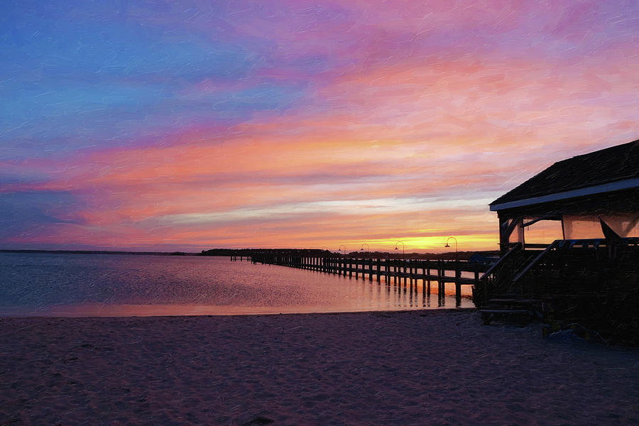 Dewey Beach Sunset Photograph by Sue Collura