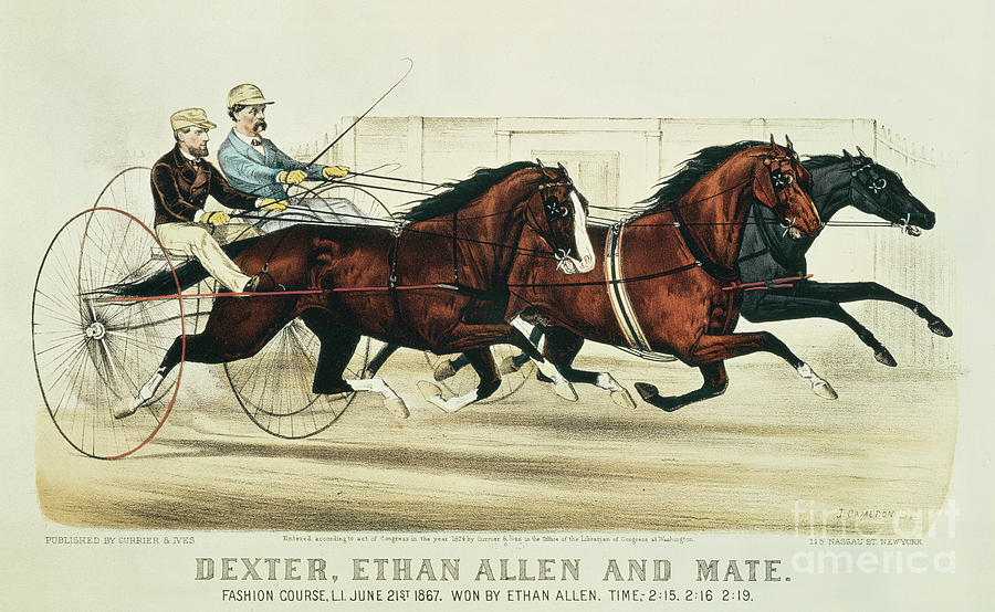 Dexter, Ethan Allen and Mate Painting by Currier and Ives