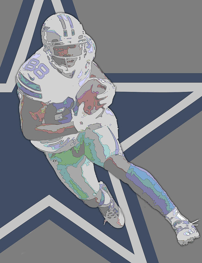 Dez Bryant Cowboys Art Women's T-Shirt by Joe Hamilton - Pixels