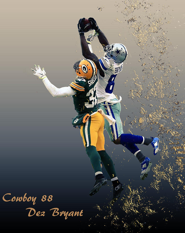 Dez Bryant Digital Art By Dennis Wickerink | Fine Art America