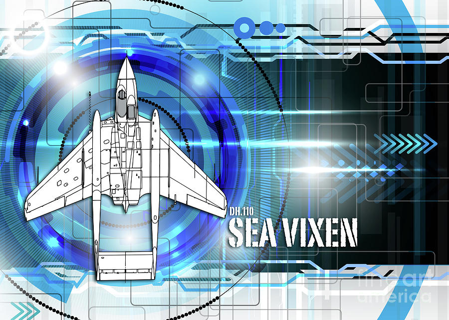 DH.110 Sea Vixen Digital Art by Airpower Art