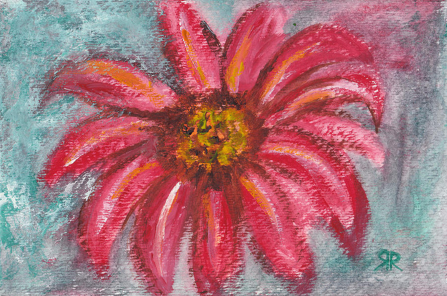 Dhalia flower Painting by Rashmi Rao - Fine Art America