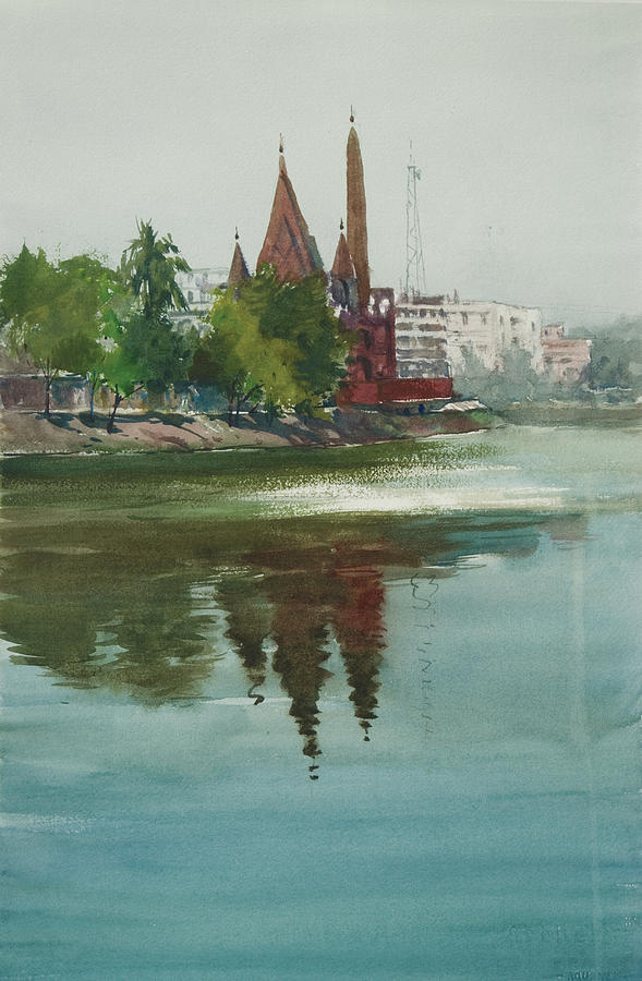 Dhanmondi Lake 04 Painting by Helal Uddin