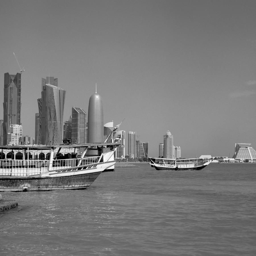 Dhow trip in Doha Bay Photograph by Paul Cowan