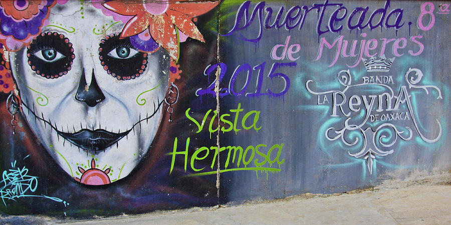 Dia de los muertos mural Photograph by Tatiana Travelways